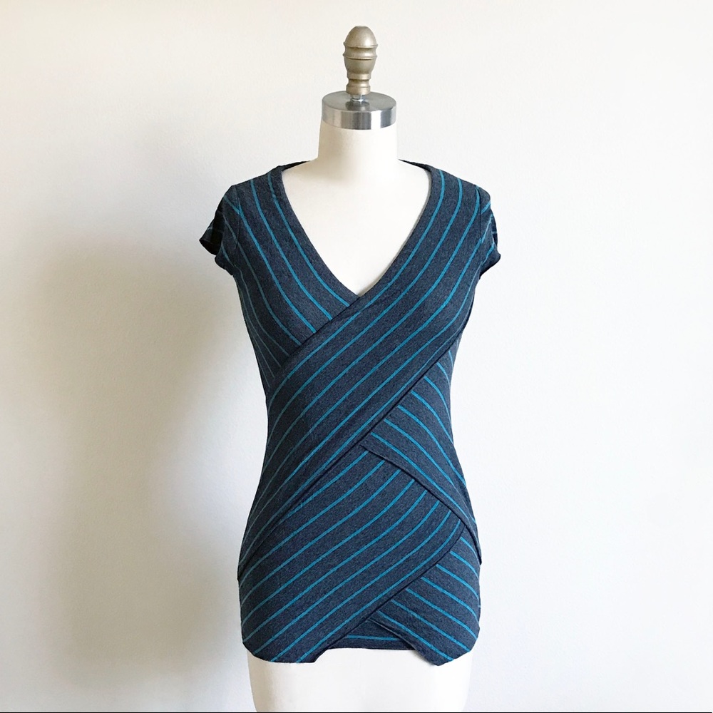 Bailey 44 Striped Stacked Layer Tee - image 1